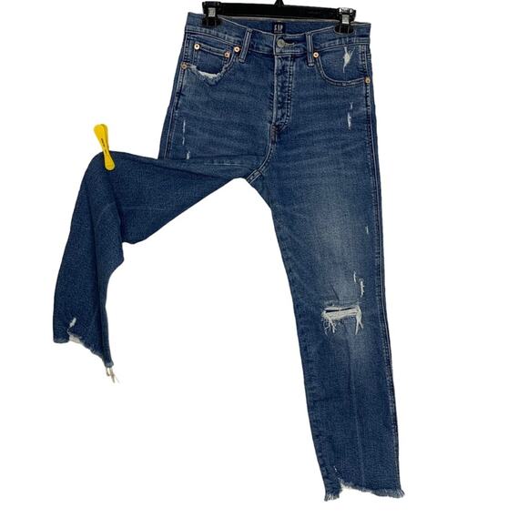Gap Denim Cheeky Straight Button-Fly Belt Loops 5 Working Pockets Size 4/27 - Picture 6 of 13